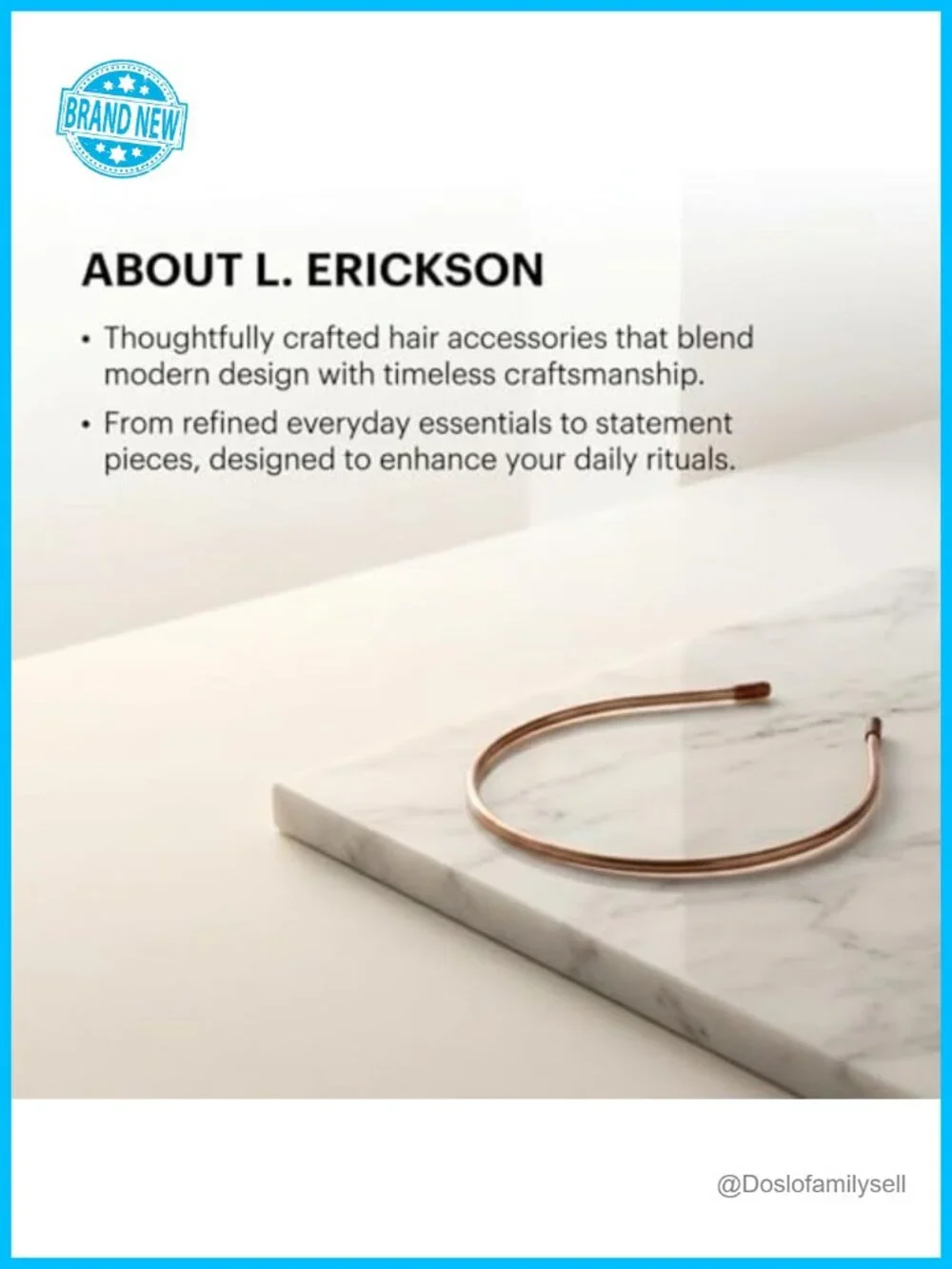Lightweight Acetate Hair Headband for Women, Comfortable All Day Hold